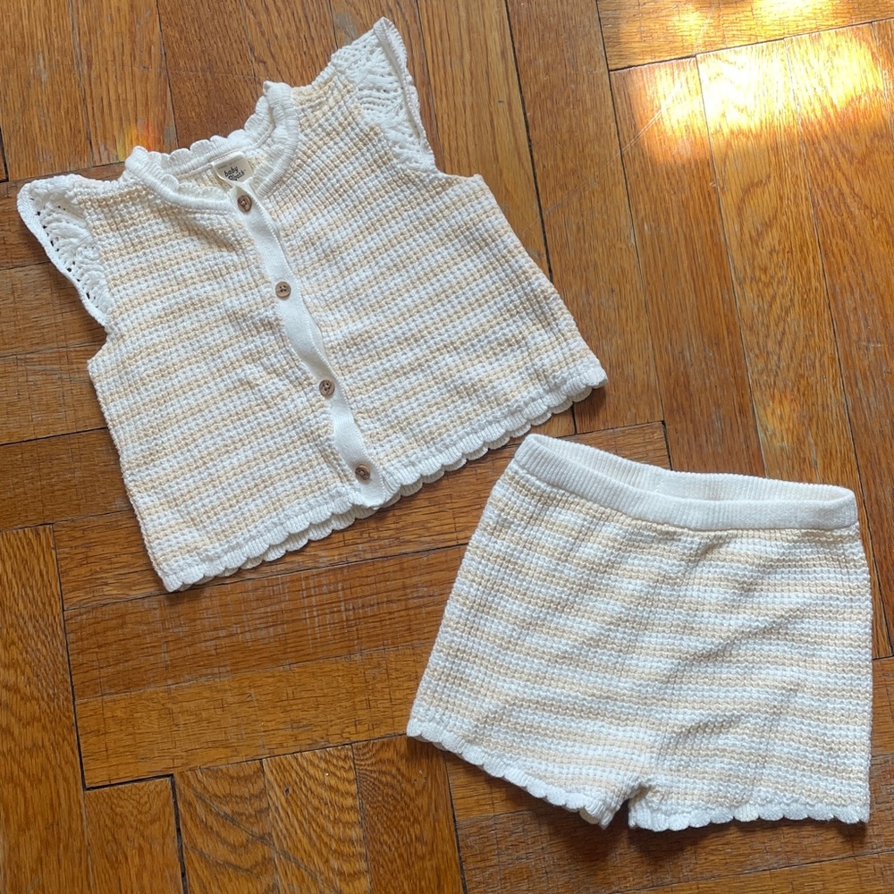 BABY B’GOSH cotton knit outfit, size 12m